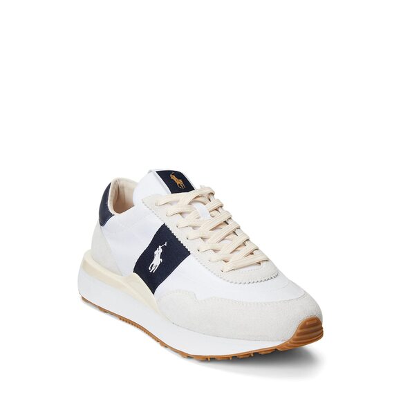 Polo Ralph Lauren Mens Train 89 Pp Sneaker White/Hunter Navy 9 US